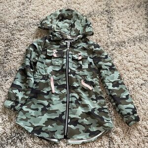 Layer 8 Green Camouflage Kids Jacket